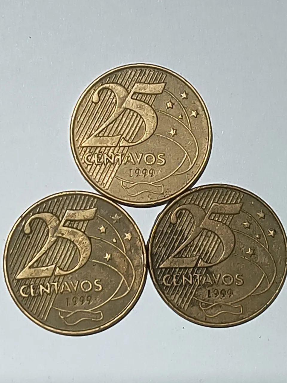 Kit de 03 moedas de 1999 - ano raro mais procurado