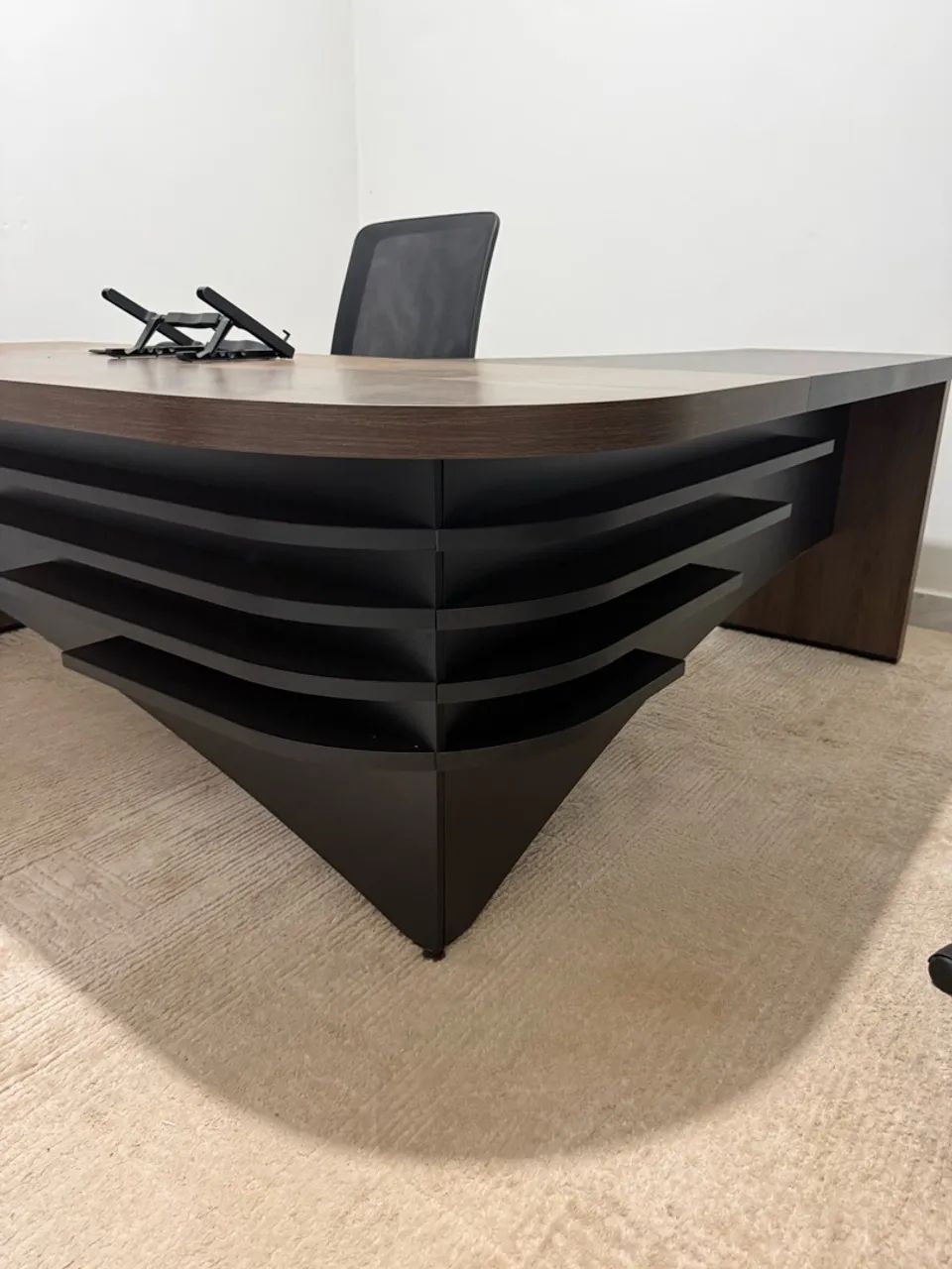Mesa de Escritório Diretor em L Elegante Artany - Foto 5