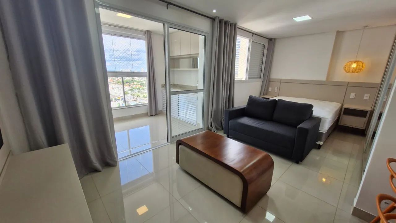 FLAT MOBILIADO, SETOR OESTE. - Foto 2
