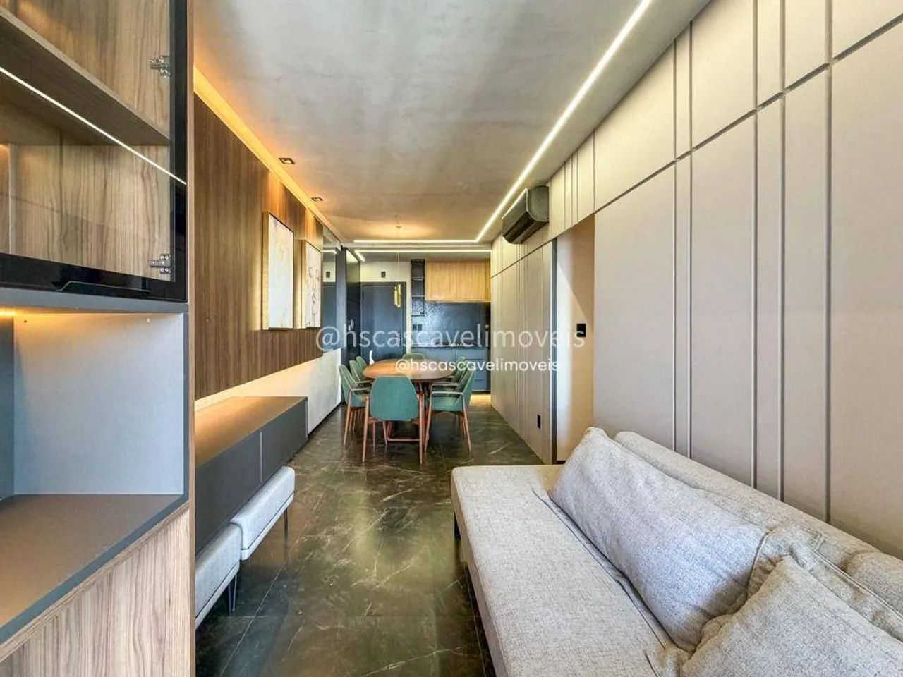 Apartamento mobiliado com suíte + 1 quarto no Centro de Cascavel - PR! - Foto 5