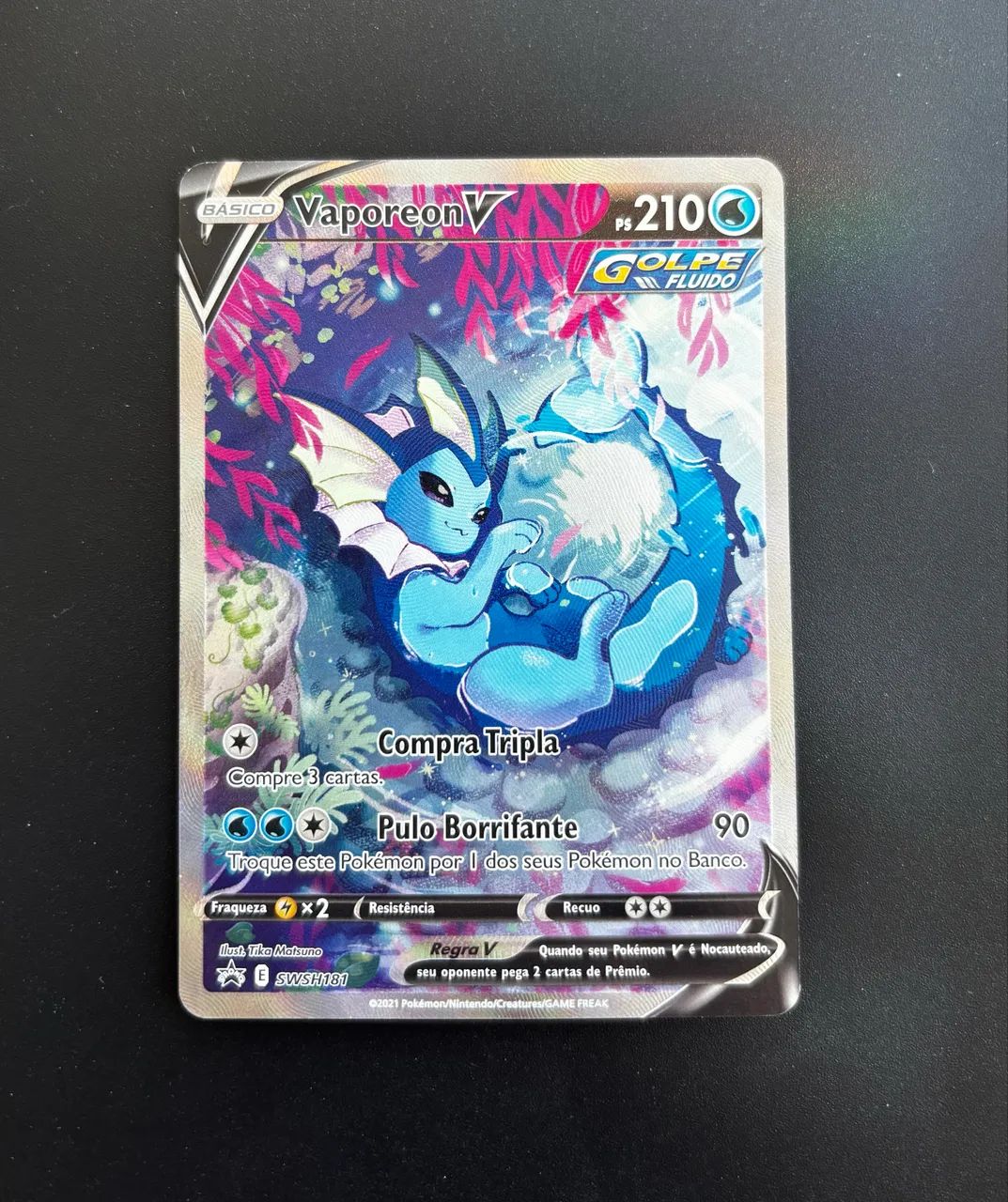 Carta Pokemon | Vaporeon-V (SWSH 181/71) Promo - Hobbies e