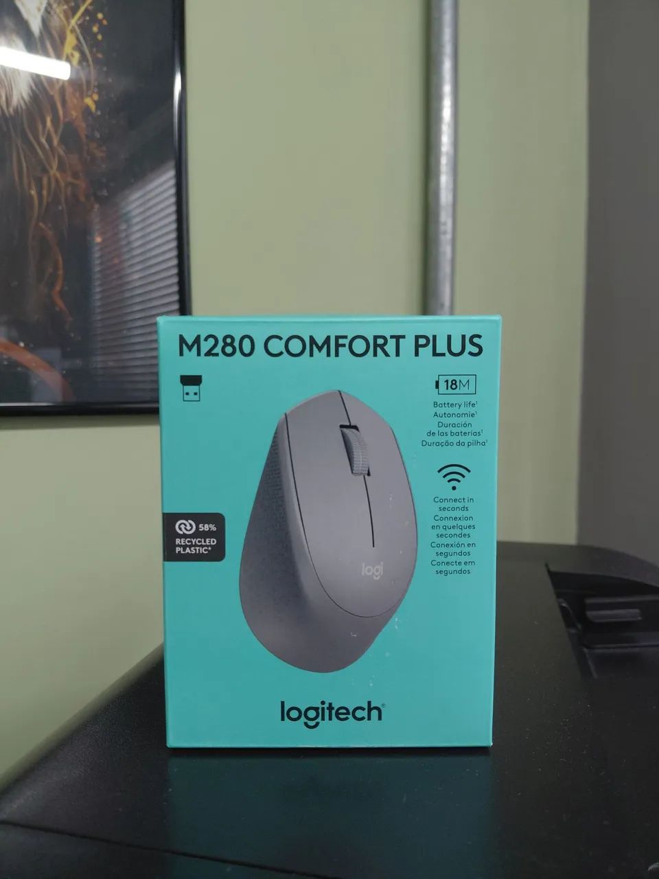 Mouse Logitech M280 S/Fio Cinza