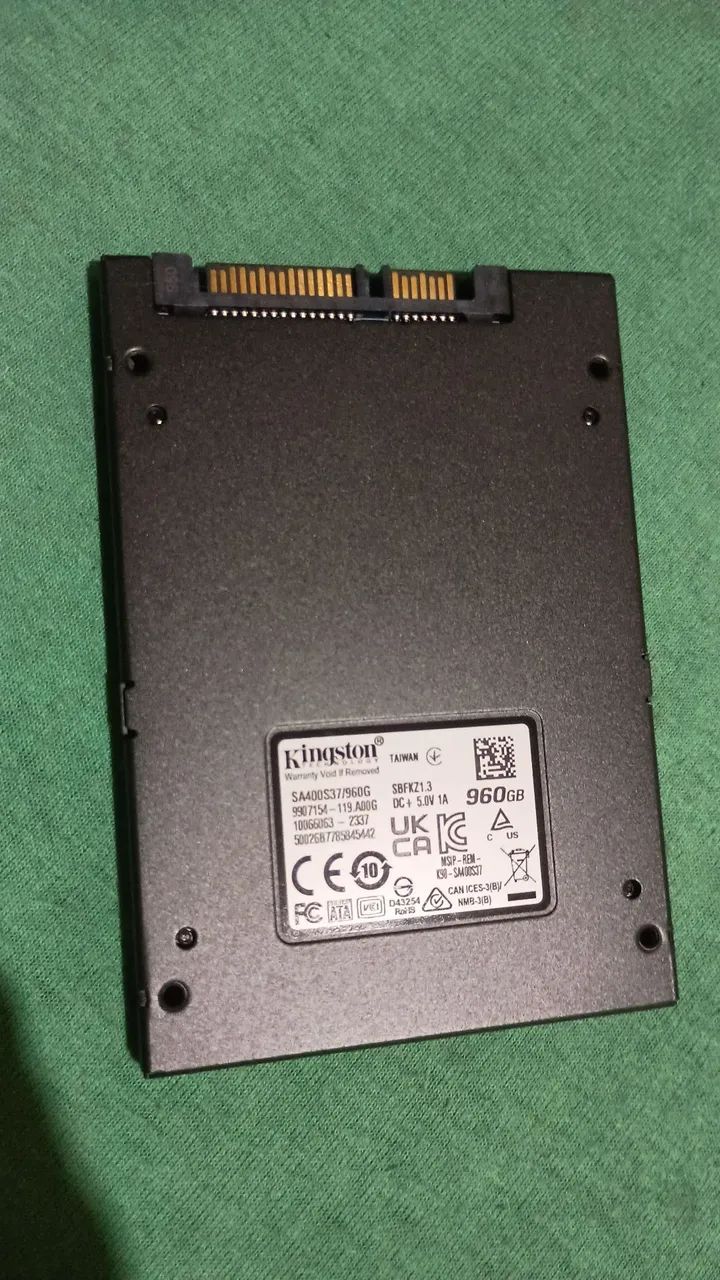 SSD Data Kingston 1TB com Case de SSD externo - Foto 2