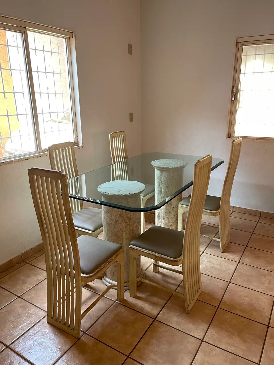 Mesa de vidro 6 lugares  - Foto 4