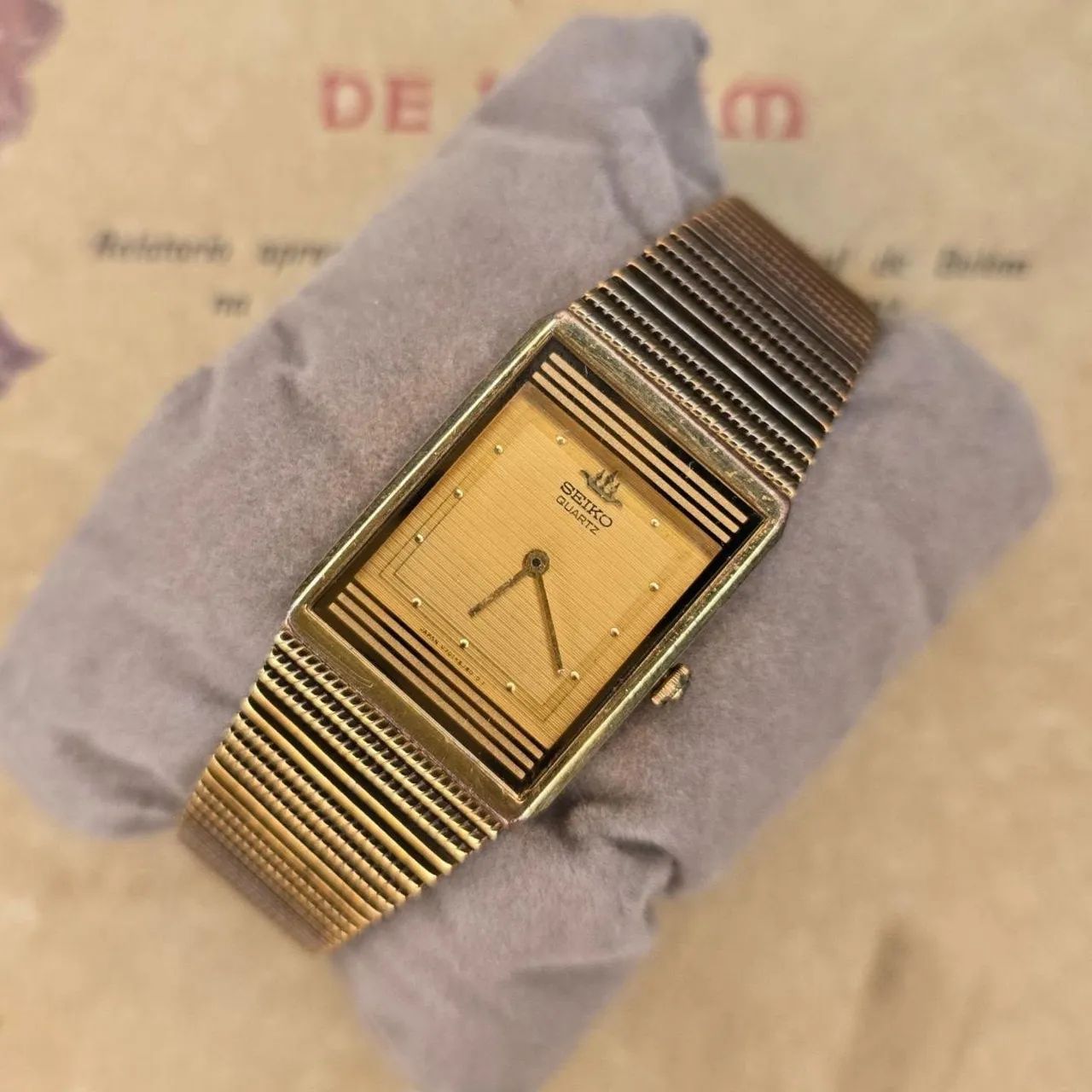 Relógio seiko tank quartz