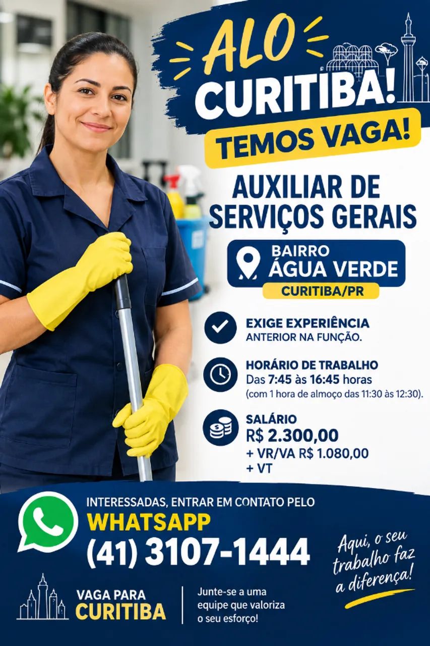 Auxiliar de serviços gerais 