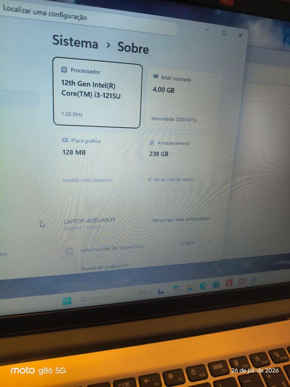 Notebook Lenovo i3 12°Geraçao - Foto 5
