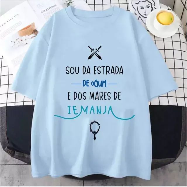 CAMISETA IEMANJA E OGUM - UMBANDA / CANDOMBLE