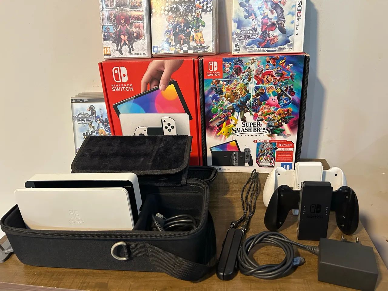 Kit completo para switch oled branco