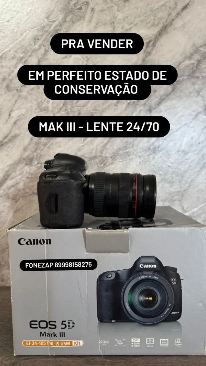 Câmera mac lll com lente - Foto 2
