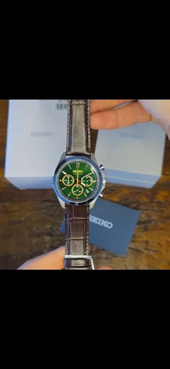 Seiko Spirit Chronograph SBTR017 Verde JDM Novo Pronta Entrega