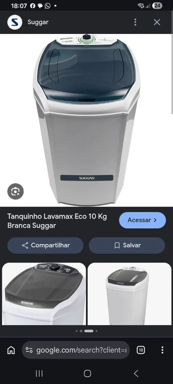 Tanquinho 10 kl