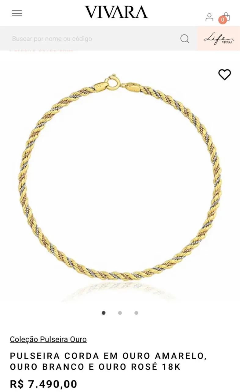 Pulseira de ouro 