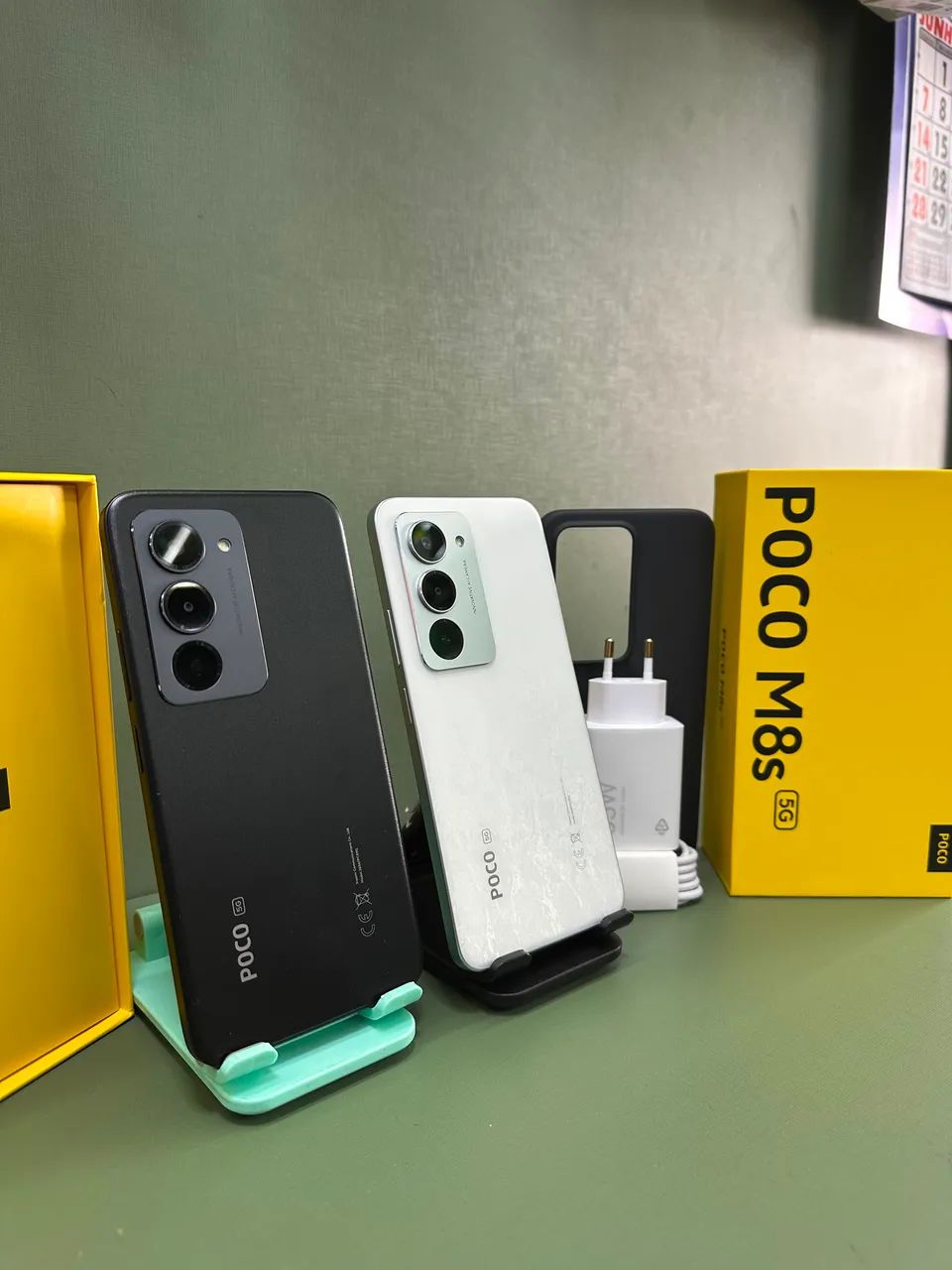 Poco M8S 5G NFC 256/08 Preto Branco Lacrado 