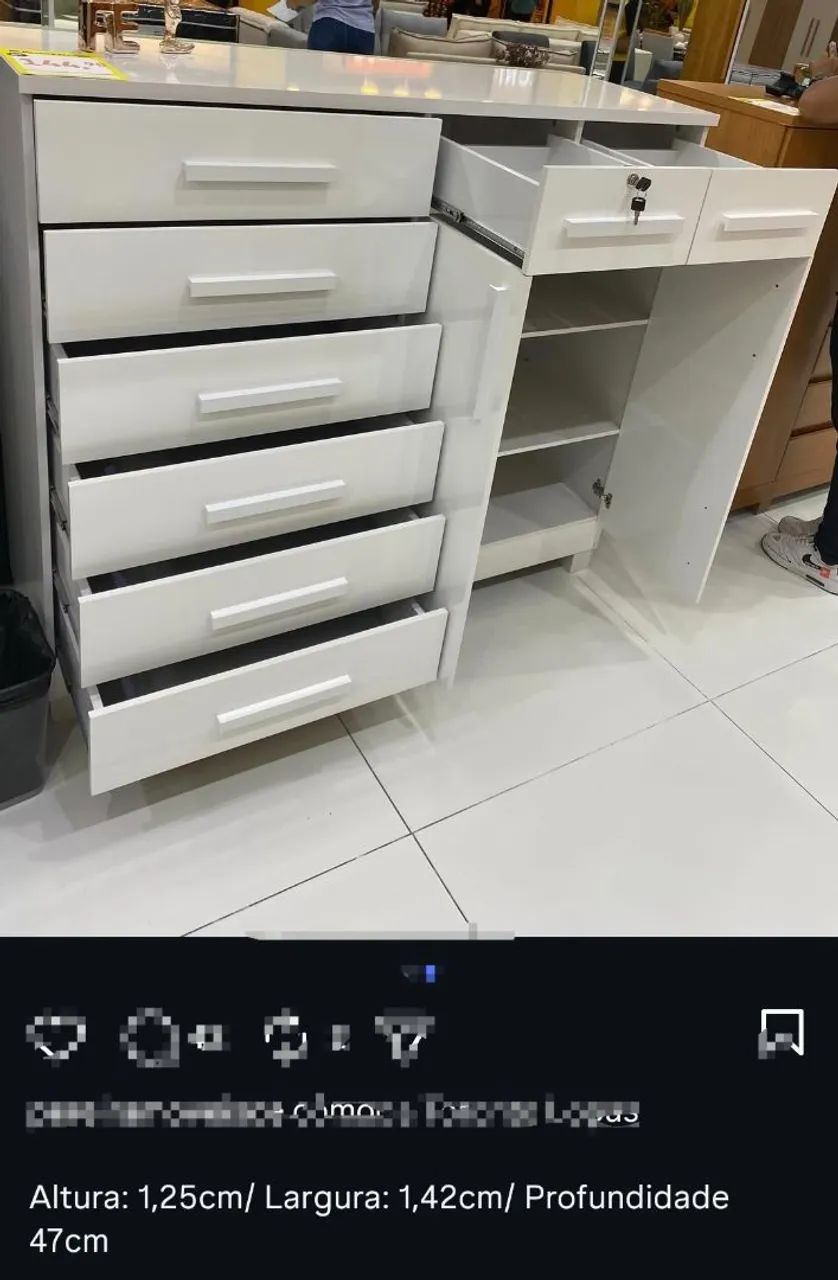 Comoda da kasa Decor 6 meses de uso
