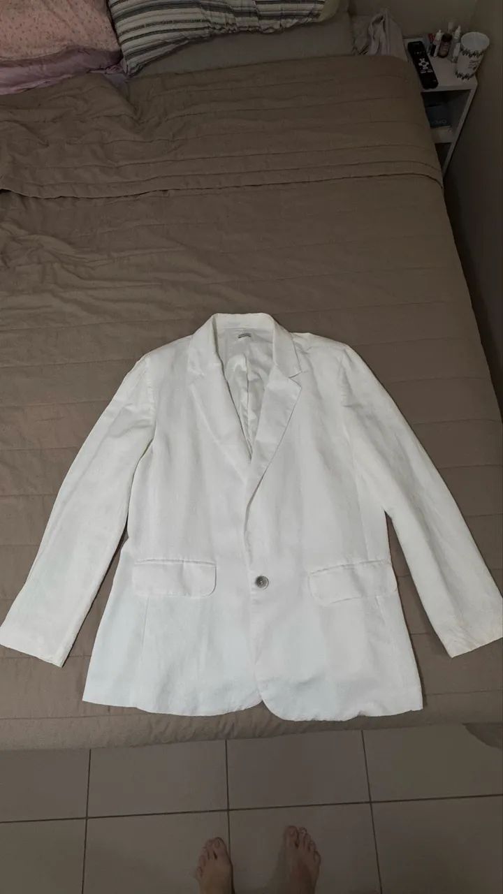 Blazer em viscose de linho Cantão