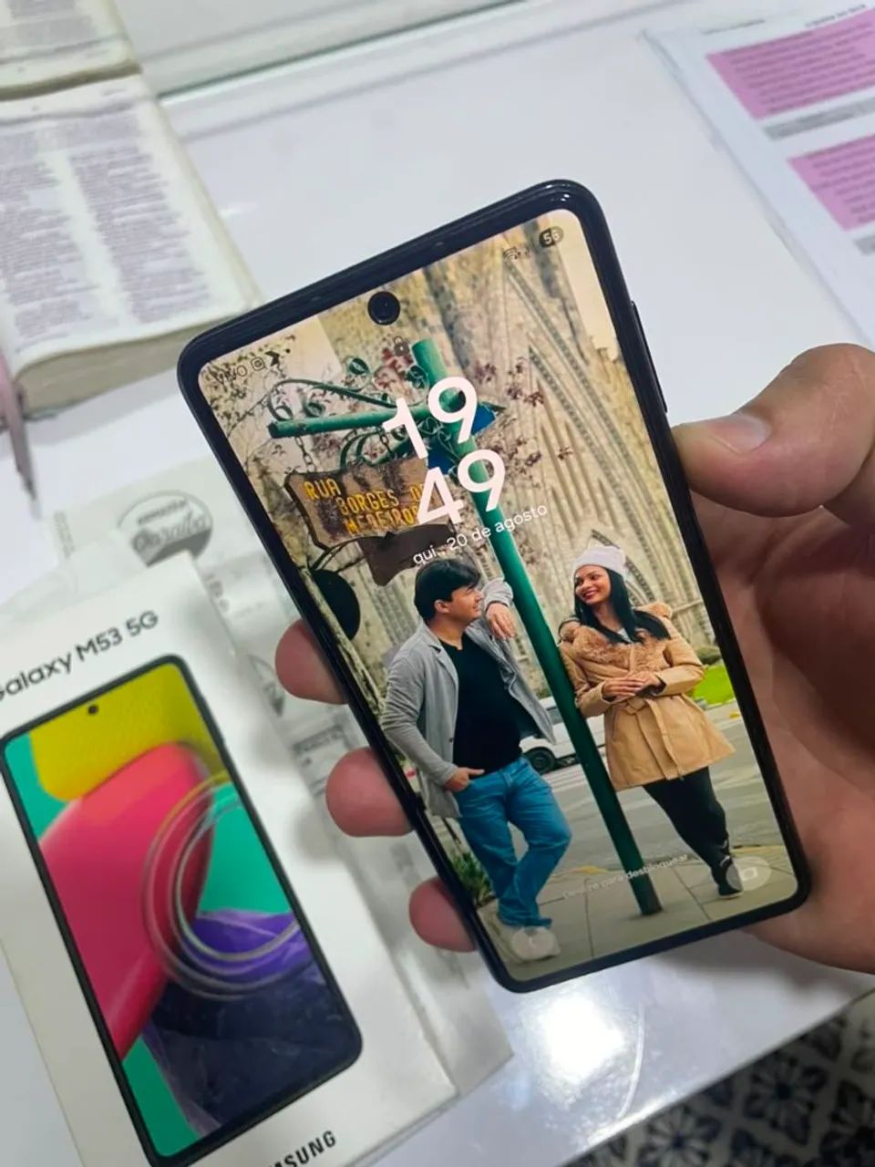 Smartphone Samsung M53 128GB 5G - Foto 5