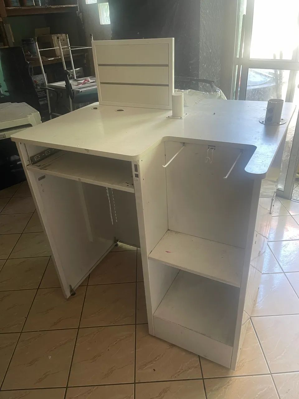 Balcão de atendimento Tipo Caixa em Aço 