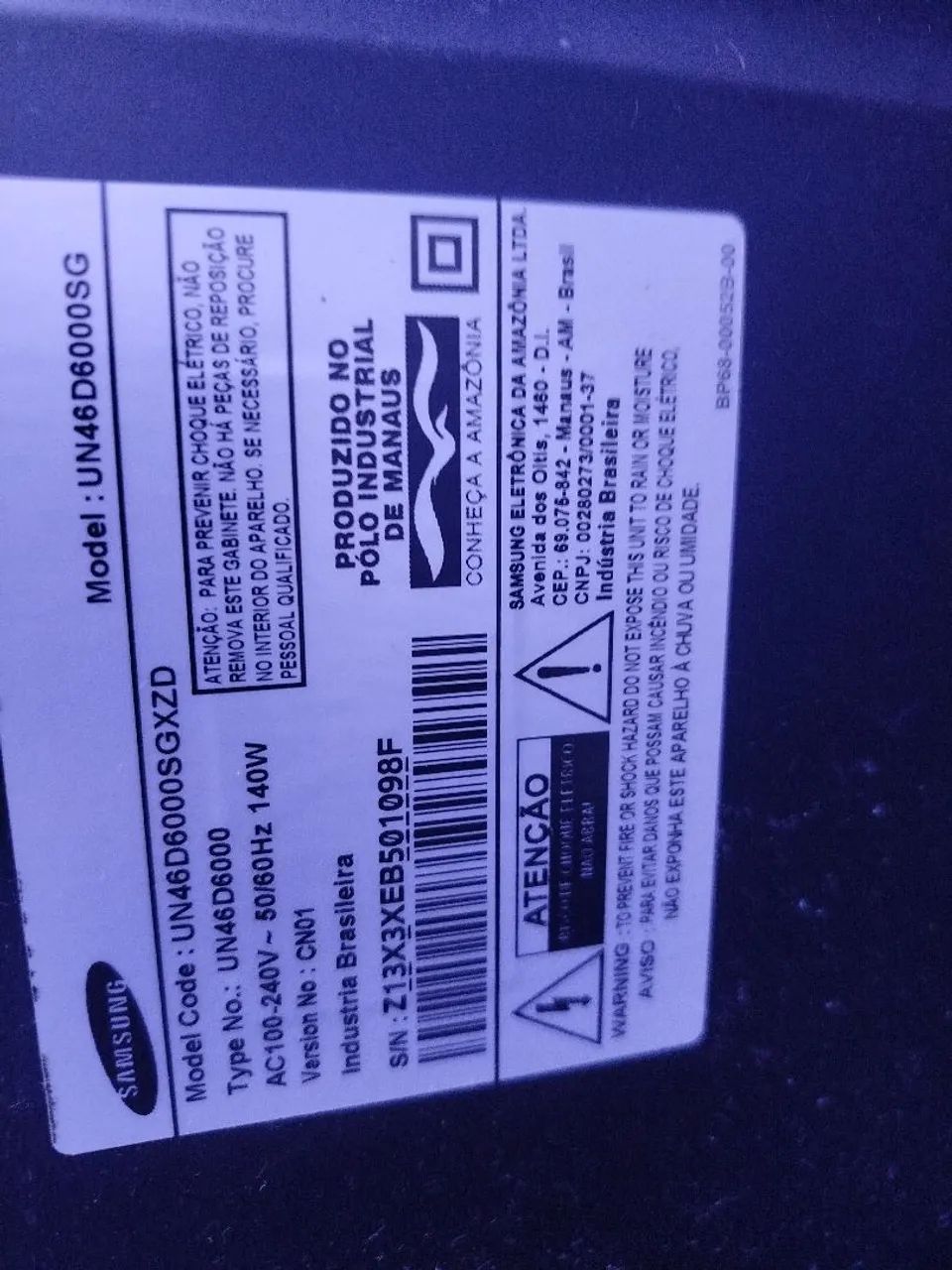 Vendo TV Samsung 46 polegadas LEIA A DESCRIÇÃO  - Foto 4