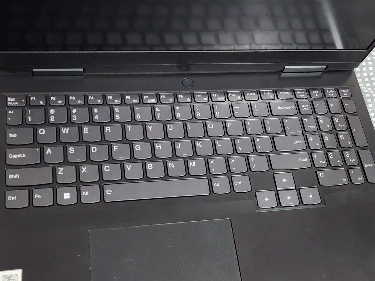 Teclado e base original retroiluminado notebook lenovo ideapad 3 15arh7
