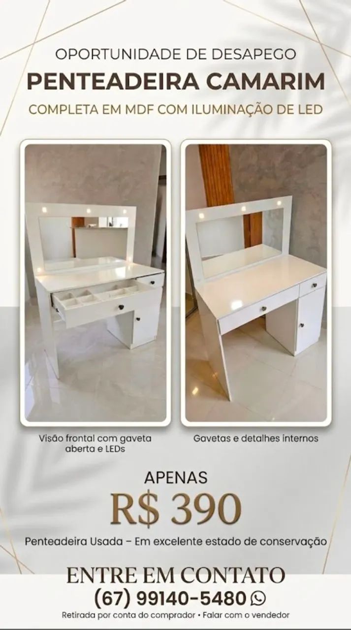Penteadeira Camarim - OPORTUNIDADE 