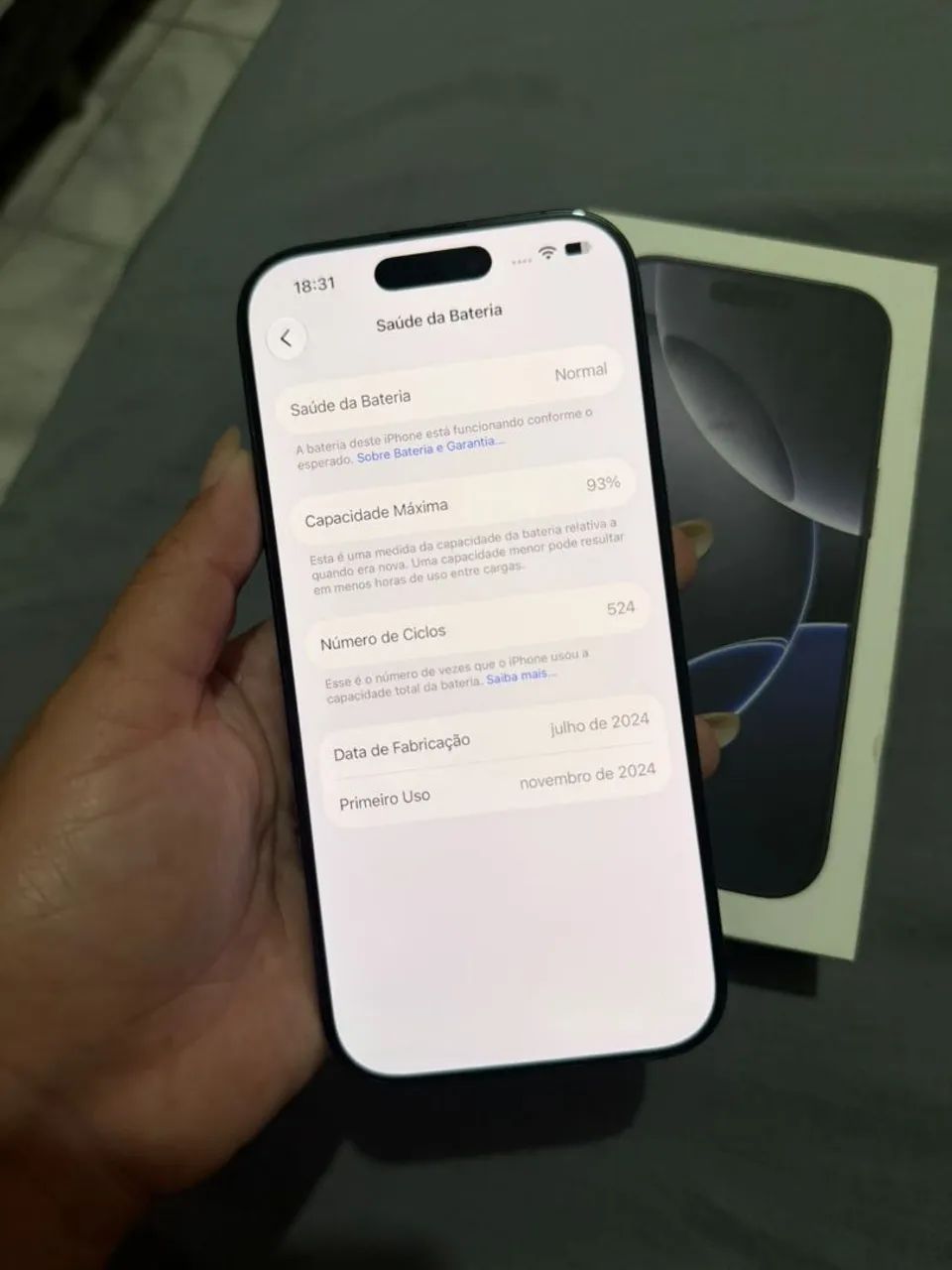 IPhone 16 Pro 128gb Semi novo - Foto 2