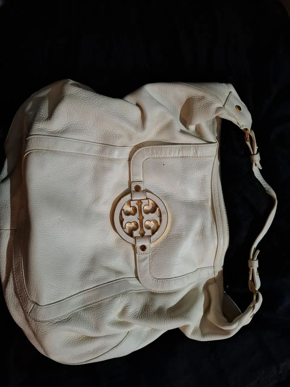 Bolsa Tory Burch Original couro branco - Foto 2