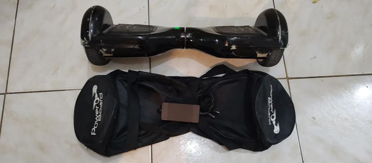 Hoverboard Skate Elétrico Smart Balance Wheel 6,5 Polegadas Led Azul - Preto Usado  - Foto 2