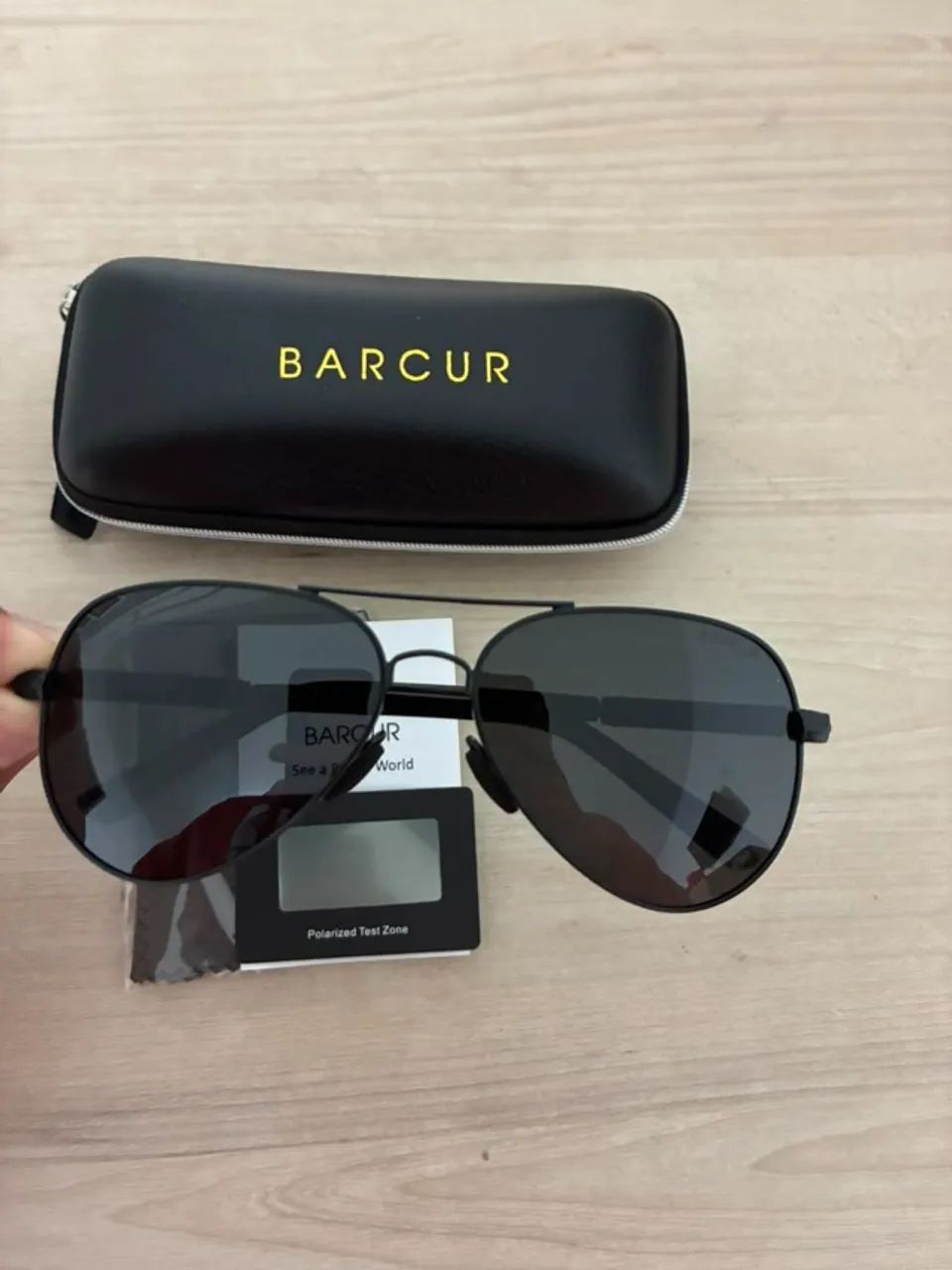 Óculos de Sol Aviador Masculino Barcur  - Foto 2