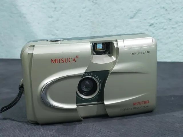 Antiga câmera analógica compacta Mitsuca M707BR.  - Foto 5