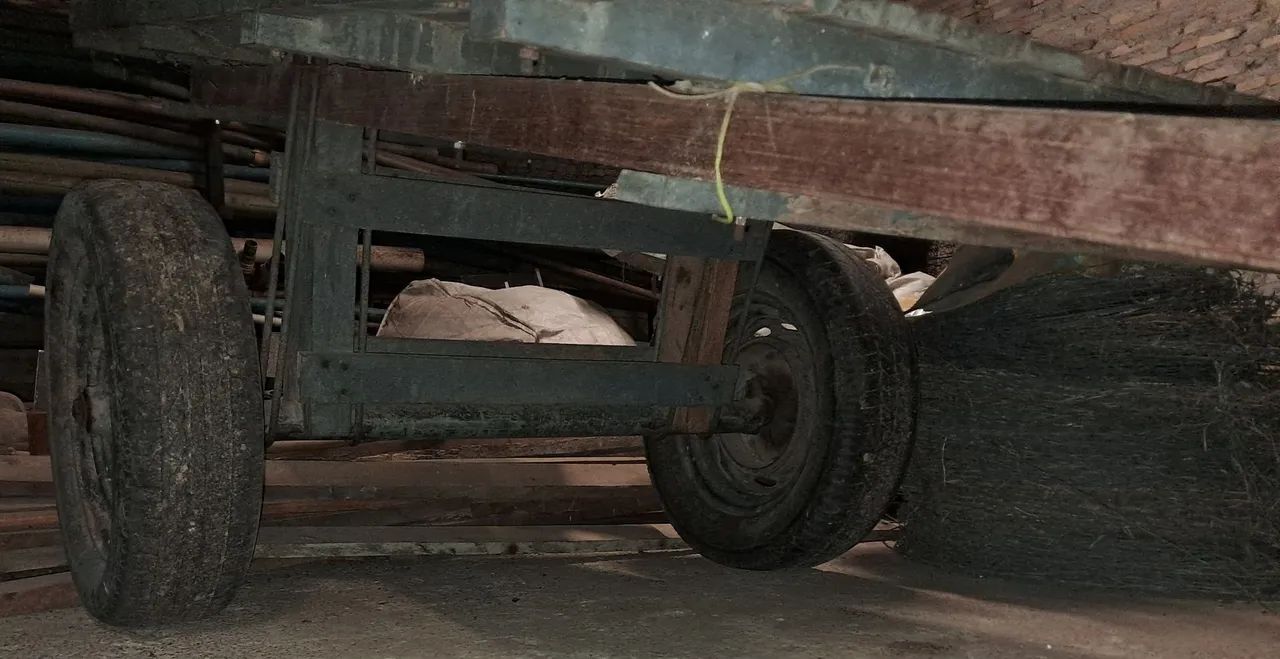 Carroça artesanal em Ipê maciço (Pau D'arco) - Estado de Nova. - Foto 6