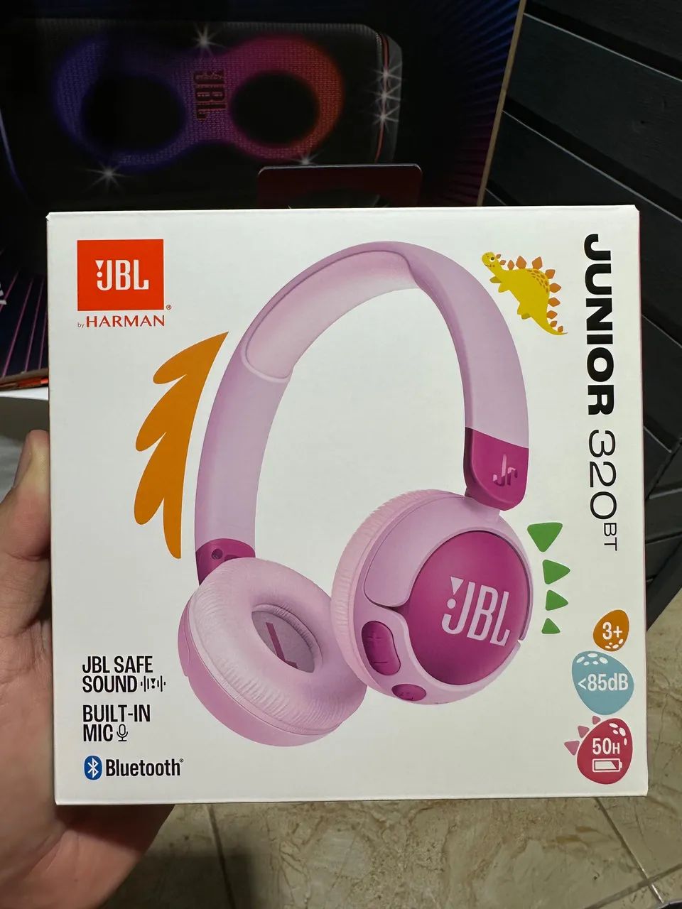 Fone JBL Júnior 320 Bluetooth - Roxo