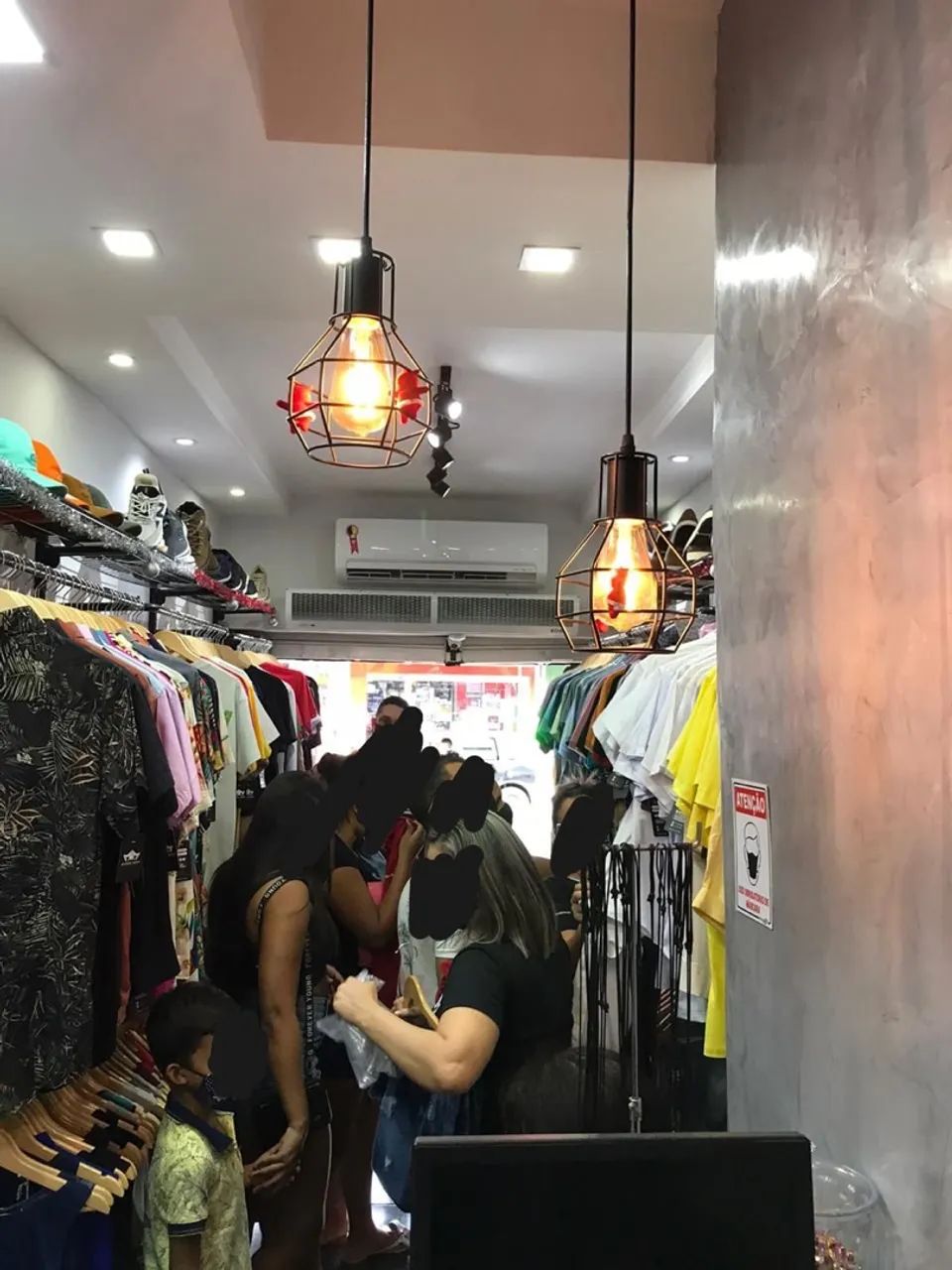 Repasse mecardoria de loja masculina 