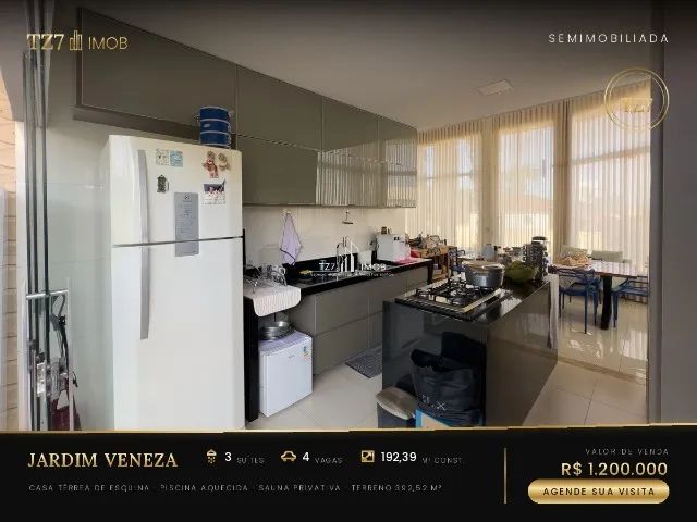 CASA TÉRREA DE ESQUINA 3 SUÍTES COM PISCINA NO JARDIM VENEZA - R$ 1.200.000  - Foto 5