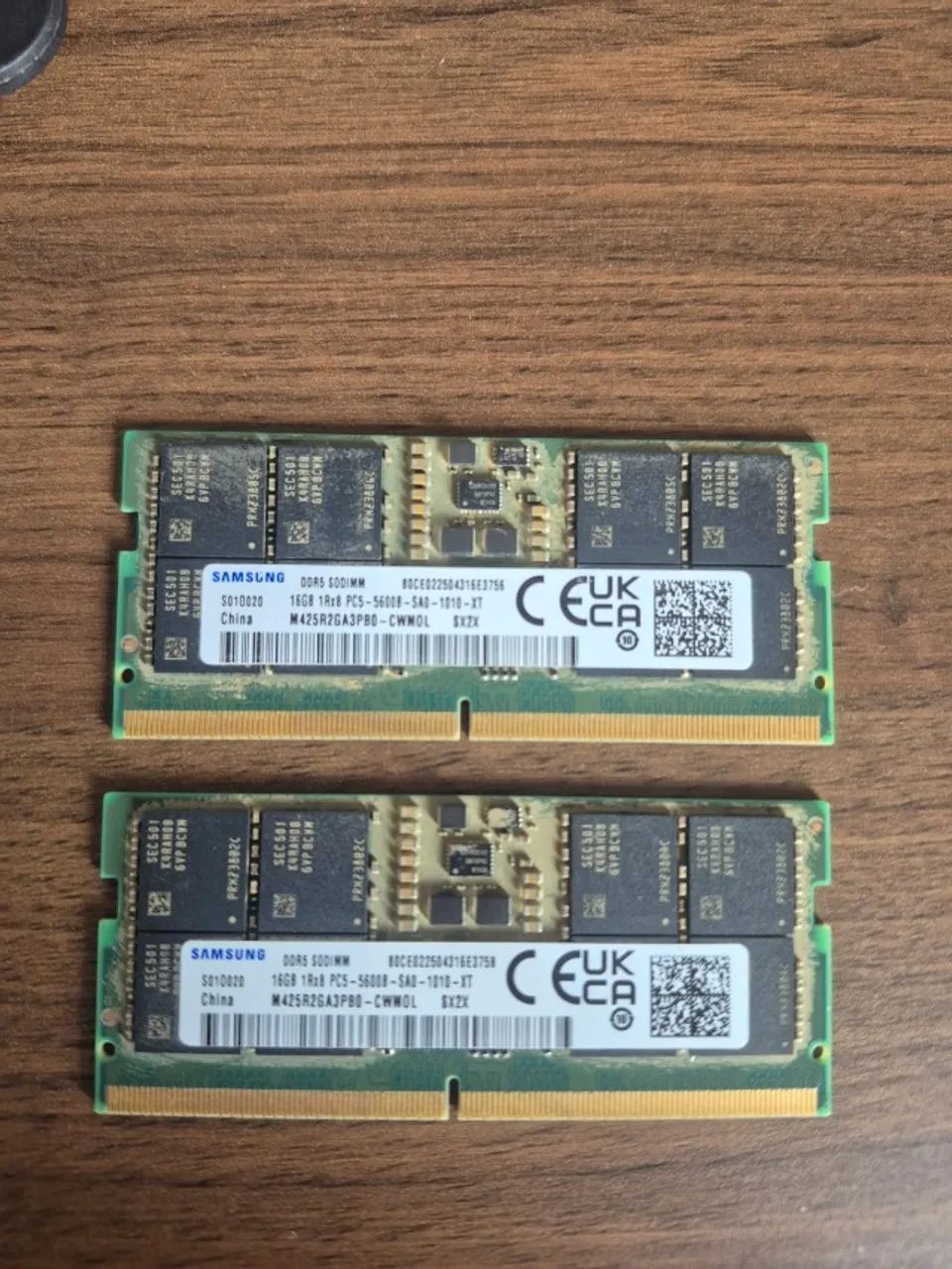 Memória 16gb Ddr5 (preço cada pente) Samsung 5600mhz, notebook