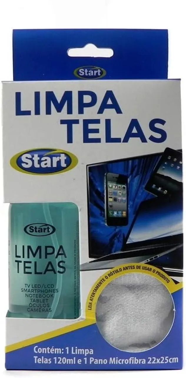 Limpa Telas com Pano Microfibra 120ml 1 UN Start Quimica - Foto 4