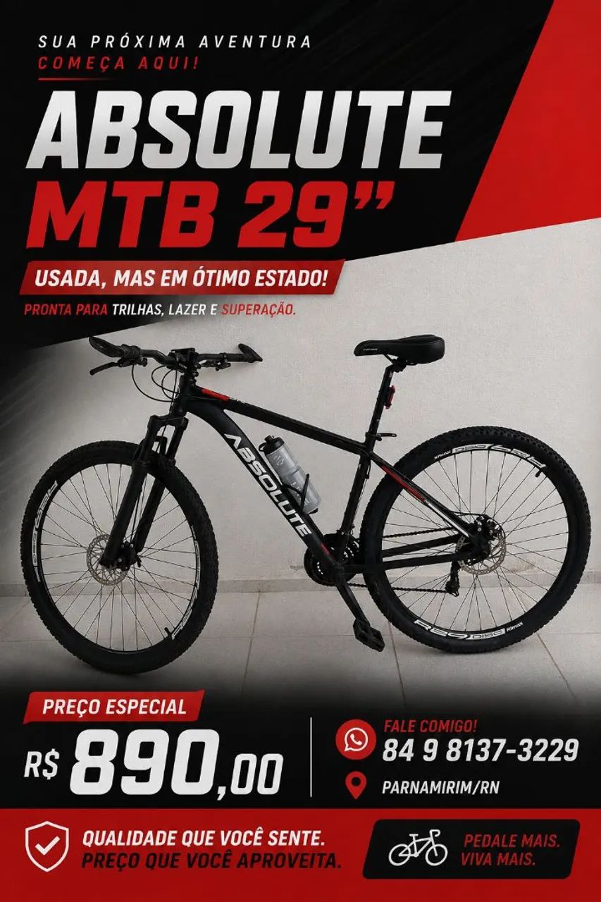 Vendo bicicleta Absolute Aro 29"