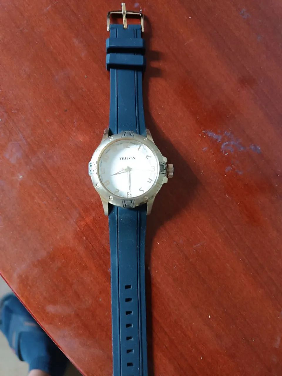 Relógio masculino Triton dourado 