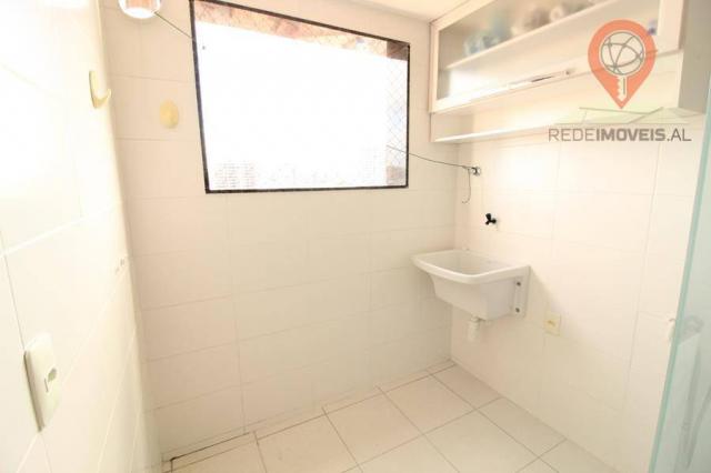 Apartamento com 2 dormitórios à venda, 65 m² por R$ 350.000 - Jatiúca - Maceió/AL - Foto 14