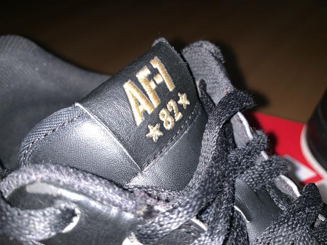 Tenis Nike Air Force AF-1 82 Preto Couro Parcelo - Foto 5