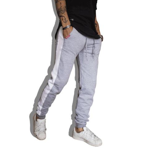 Calça De Moletom Masculina Calça Com Listra Lateral V90 VCstilo - Foto 5