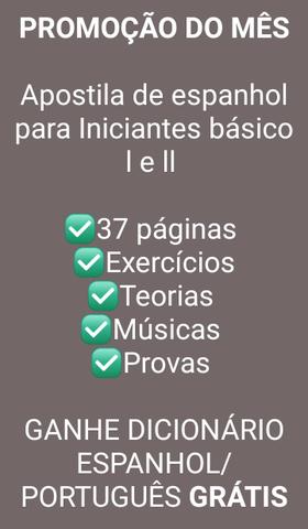 Apostila de Espanhol para Iniciantes - APRENDA SOZINHO