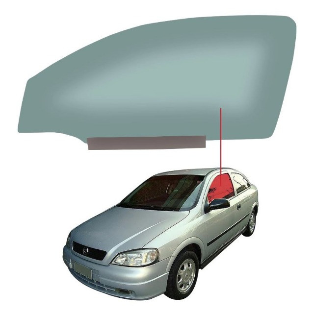 Vidro Porta Dianteira Esquerda Chevrolet Astra 98/11 Saint Gobain