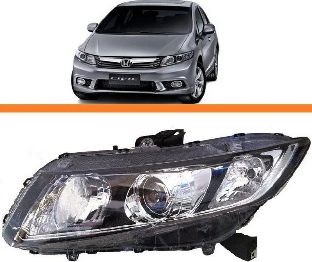 Farol honda new civic 2007 2008 2009 2010 2011 - Foto 2