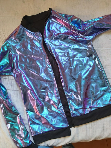 jaqueta bomber holografica