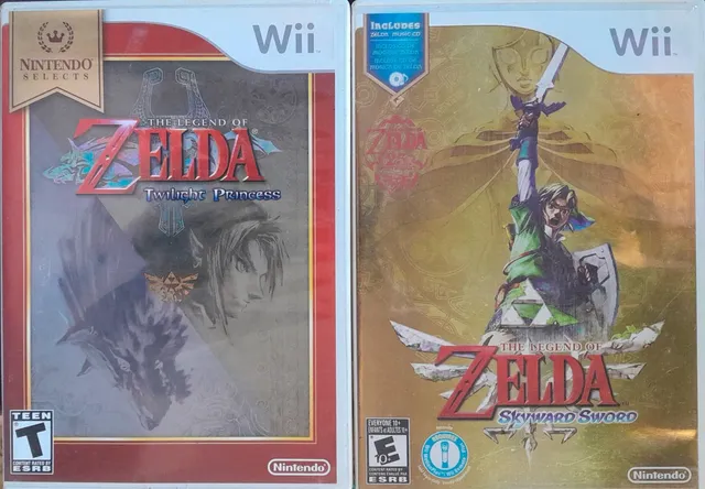 Nintendo Selects Wii U Zelda Twilight Princess Case, Manual and