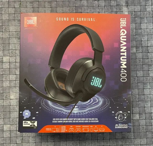 Headset Gamer JBL Quantum 400 Drivers 50mm