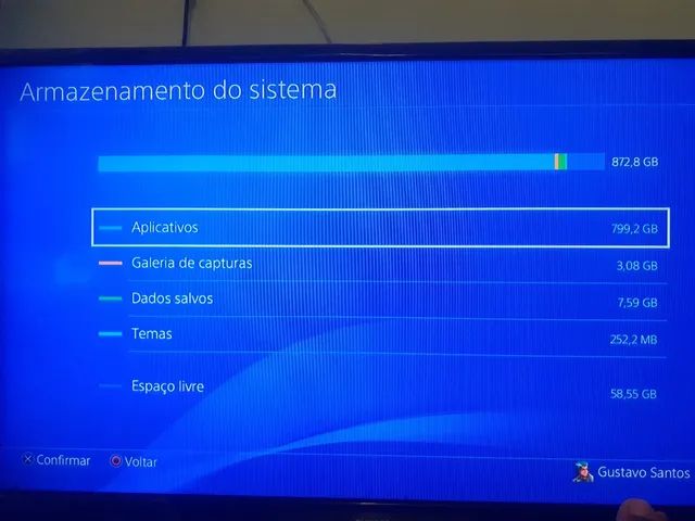 PS4 slim 1TB de memória + 2 jogos - Videogames - Baixa de Quintas