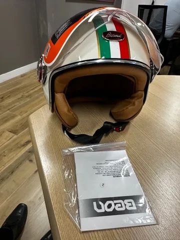 Capacete retro Italiano modelo B110 tamanho M (57/58) - Foto 5