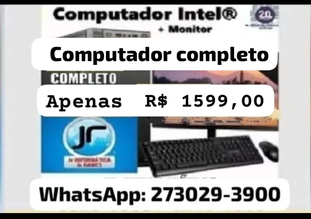 Computador Intel® Completo - Monitor 